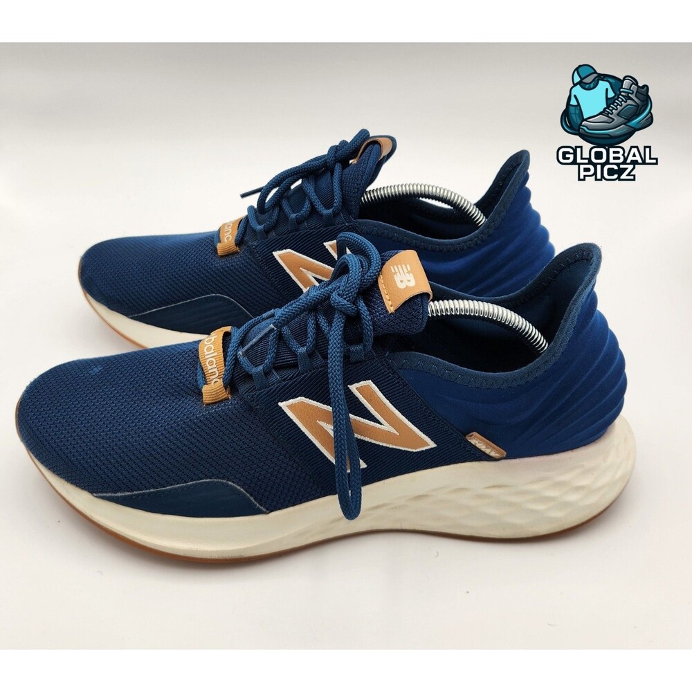 New Balance Fresh Foam Roav V1 Athletic Shoes Sneakers Blue/Tan Mens size 12 - Picture 4 of 10
